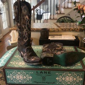 Lane Cowboy Boots- worn 2x